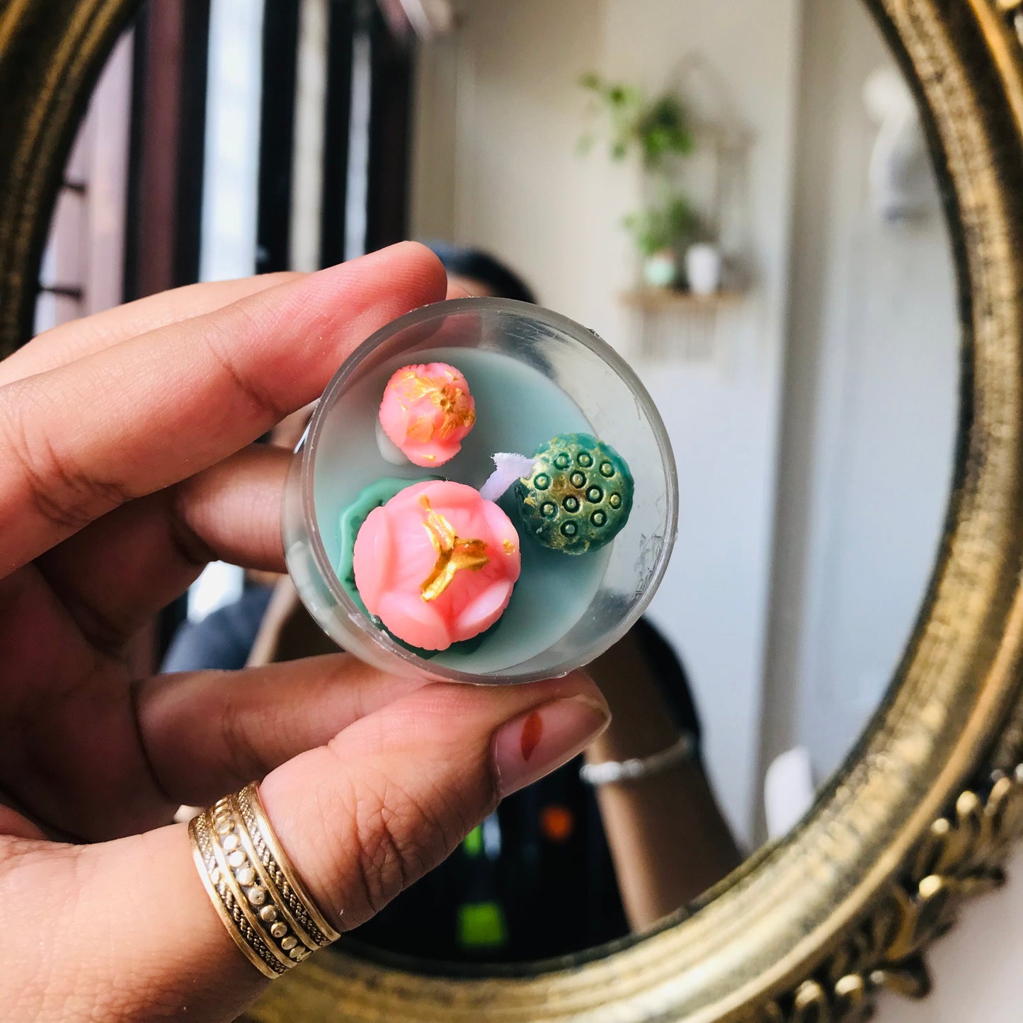 Mini Lotus Pond Tealights Set