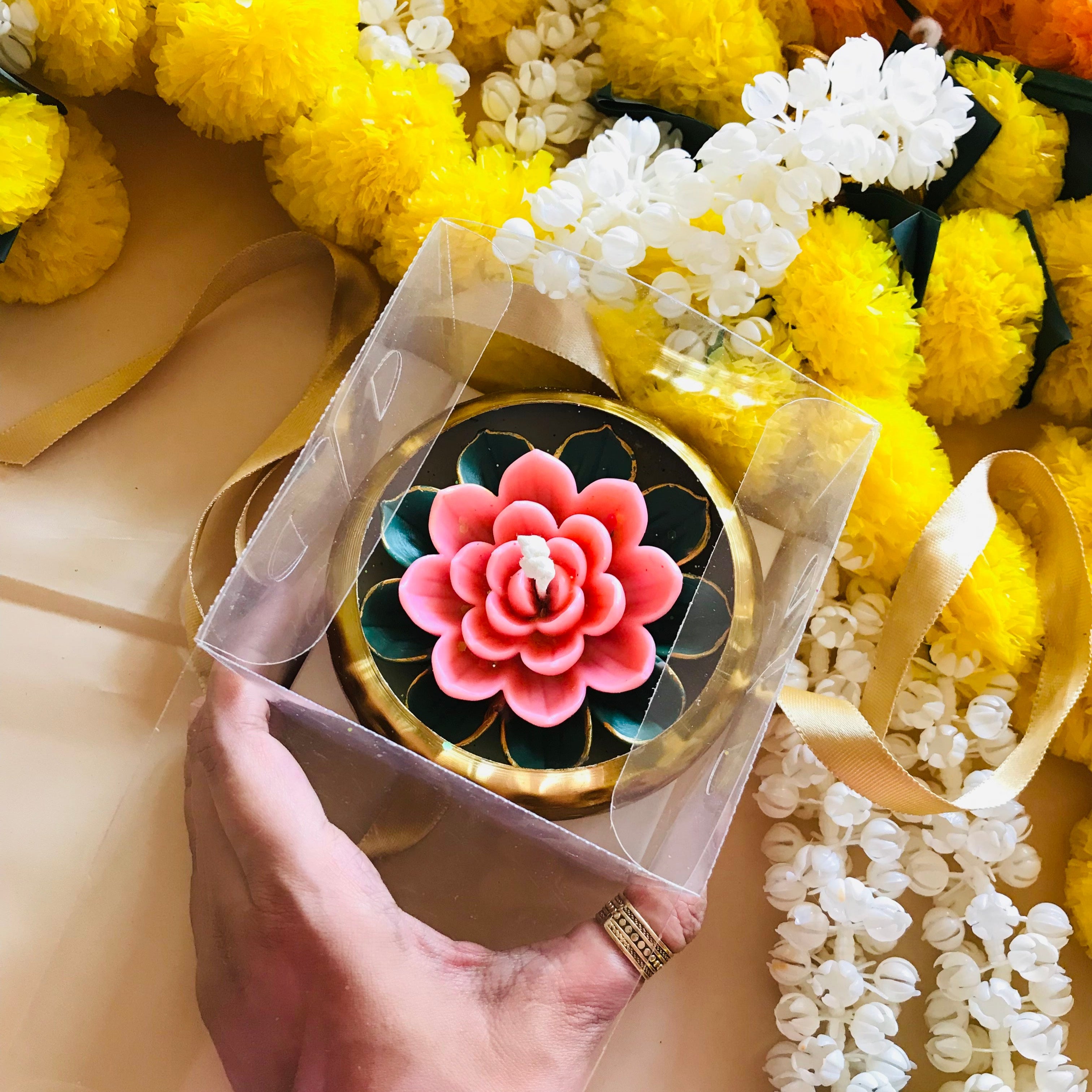 Luminous Lotus Candle