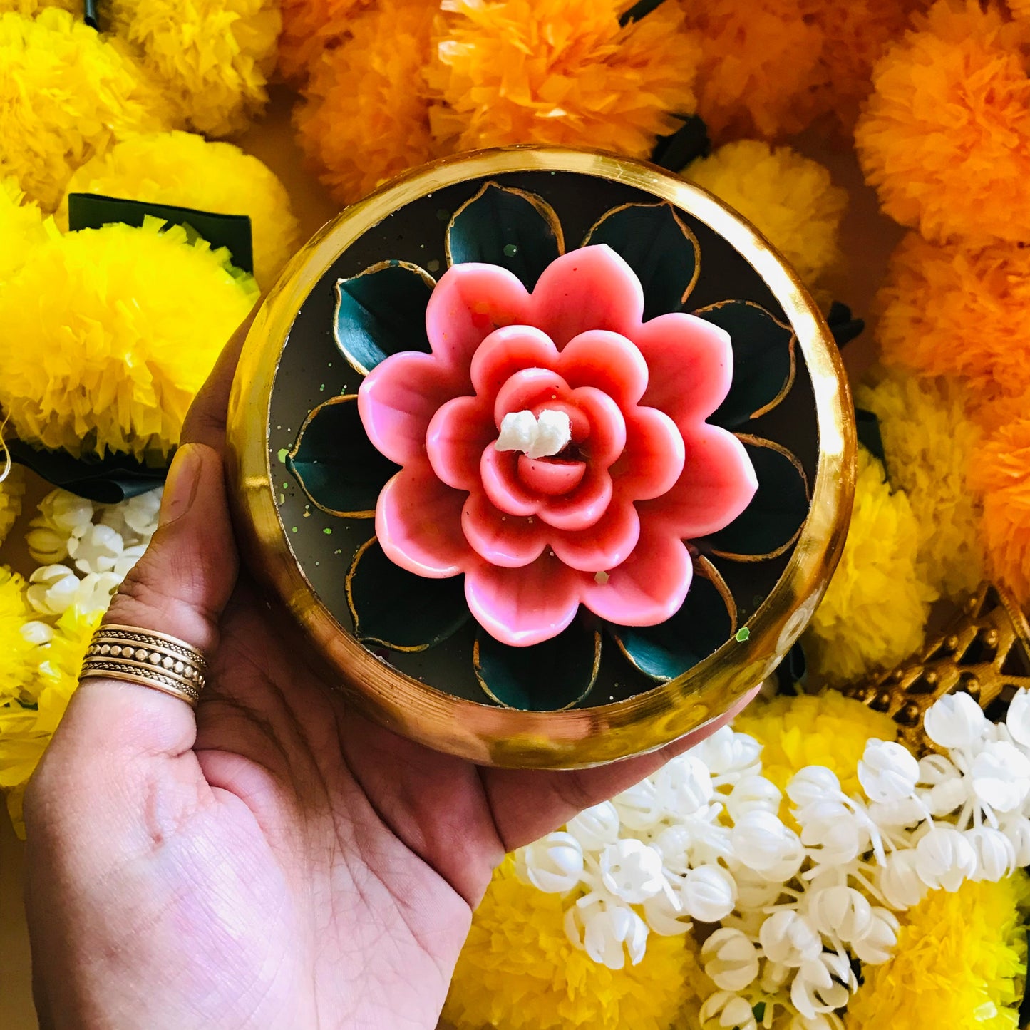Luminous Lotus Candle