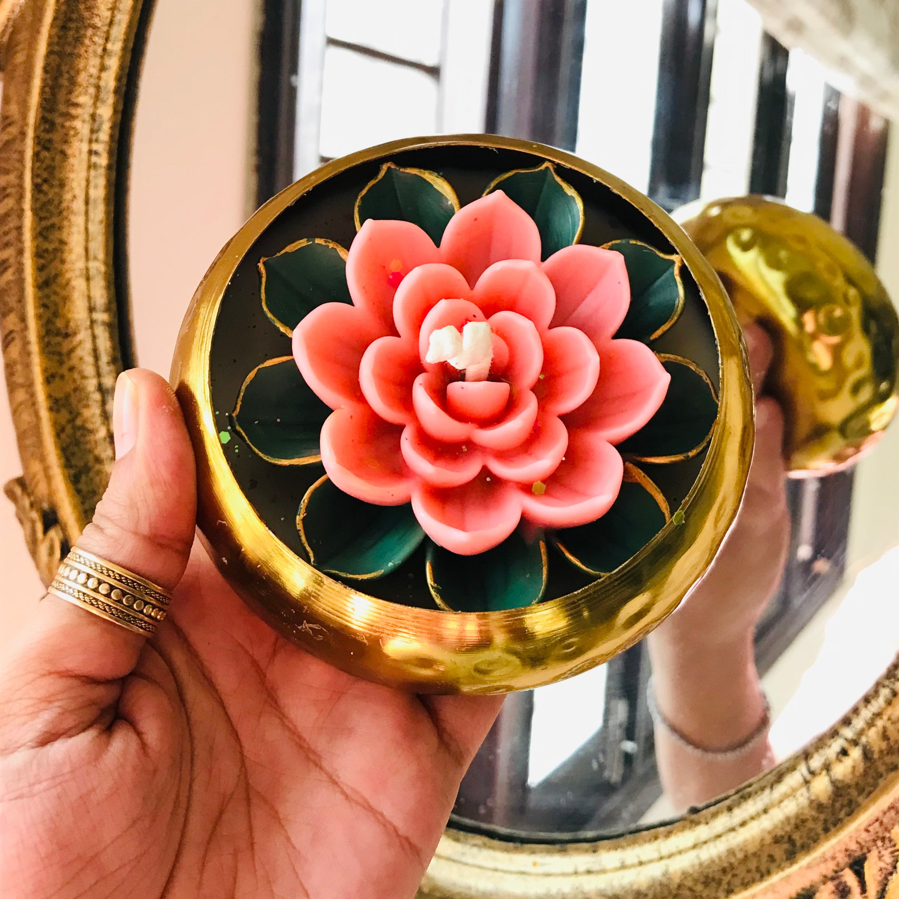 Luminous Lotus Candle
