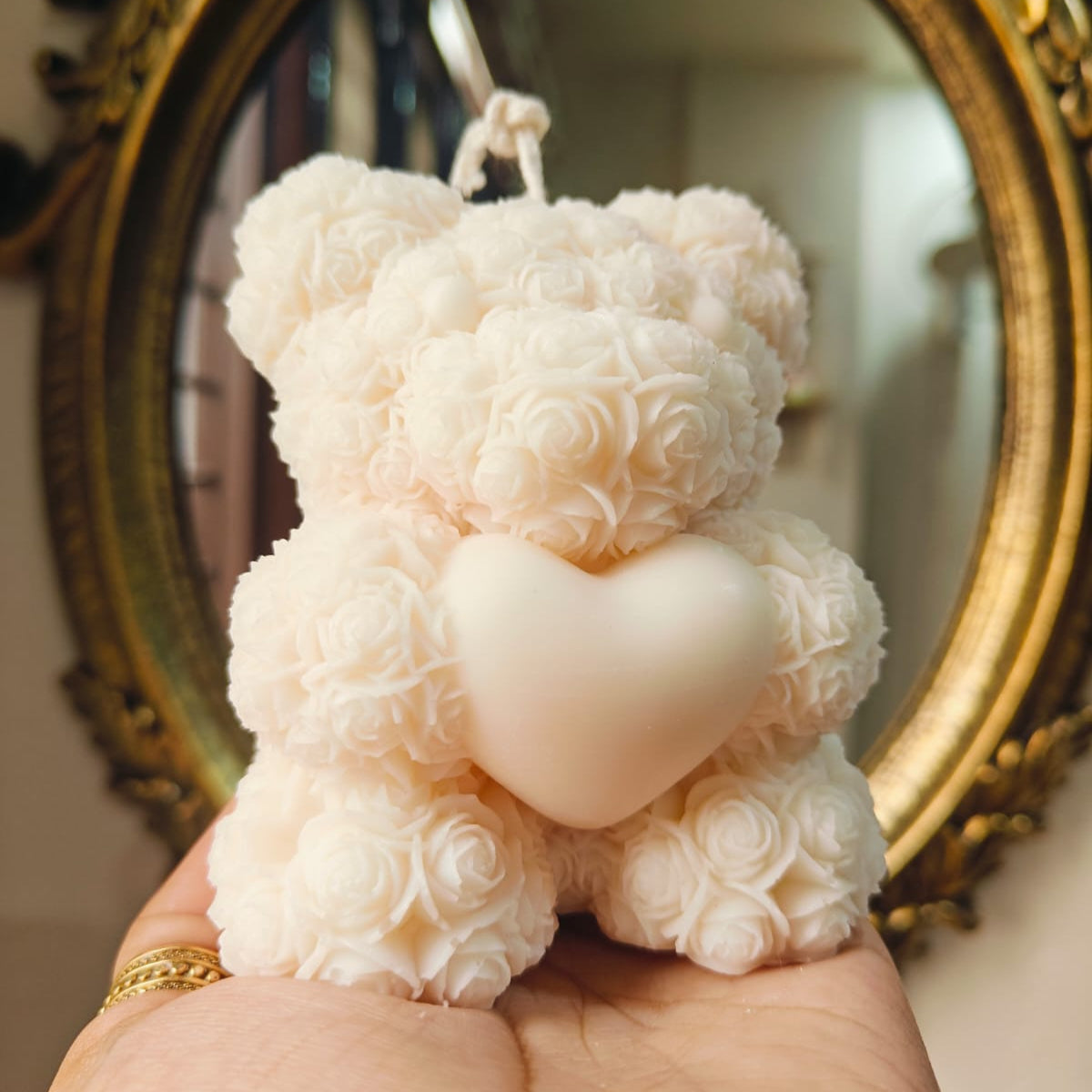 Rose Teddy Candle