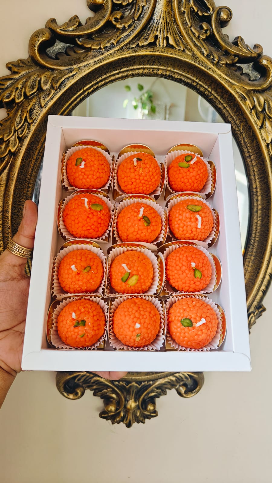 Motichoor laddu candle