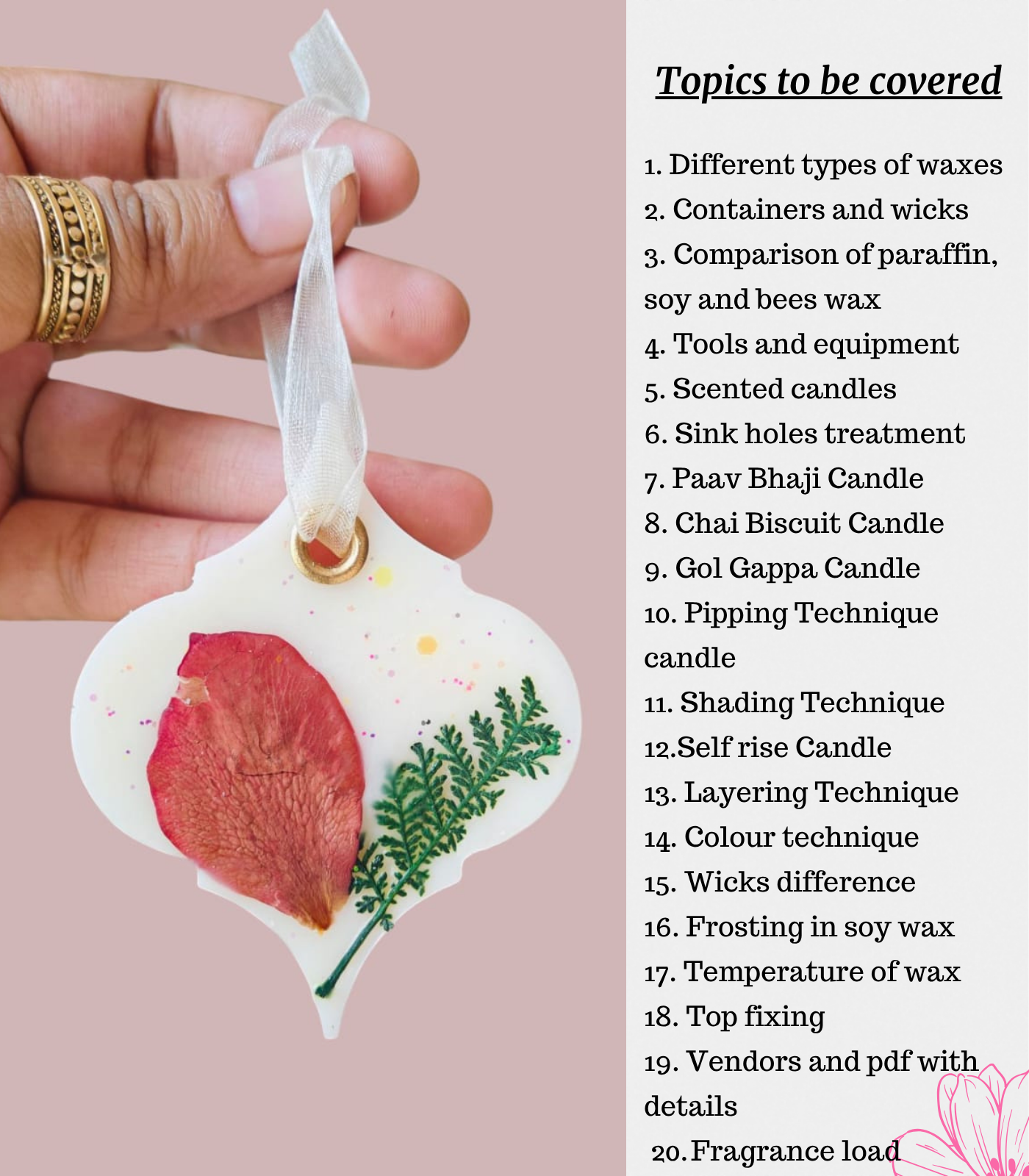 Street Food Special Candle workshop