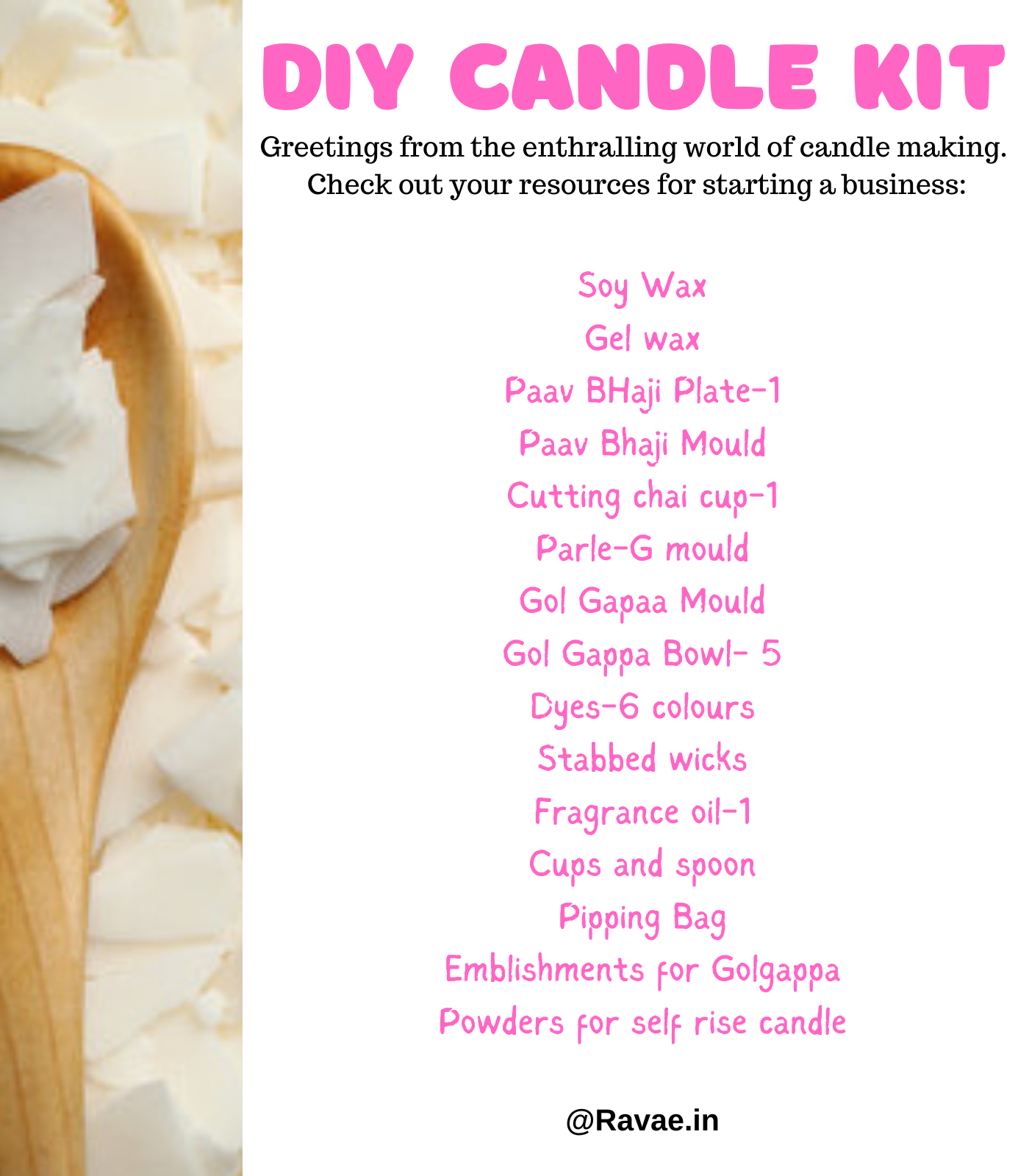 Street Food Special Candle workshop