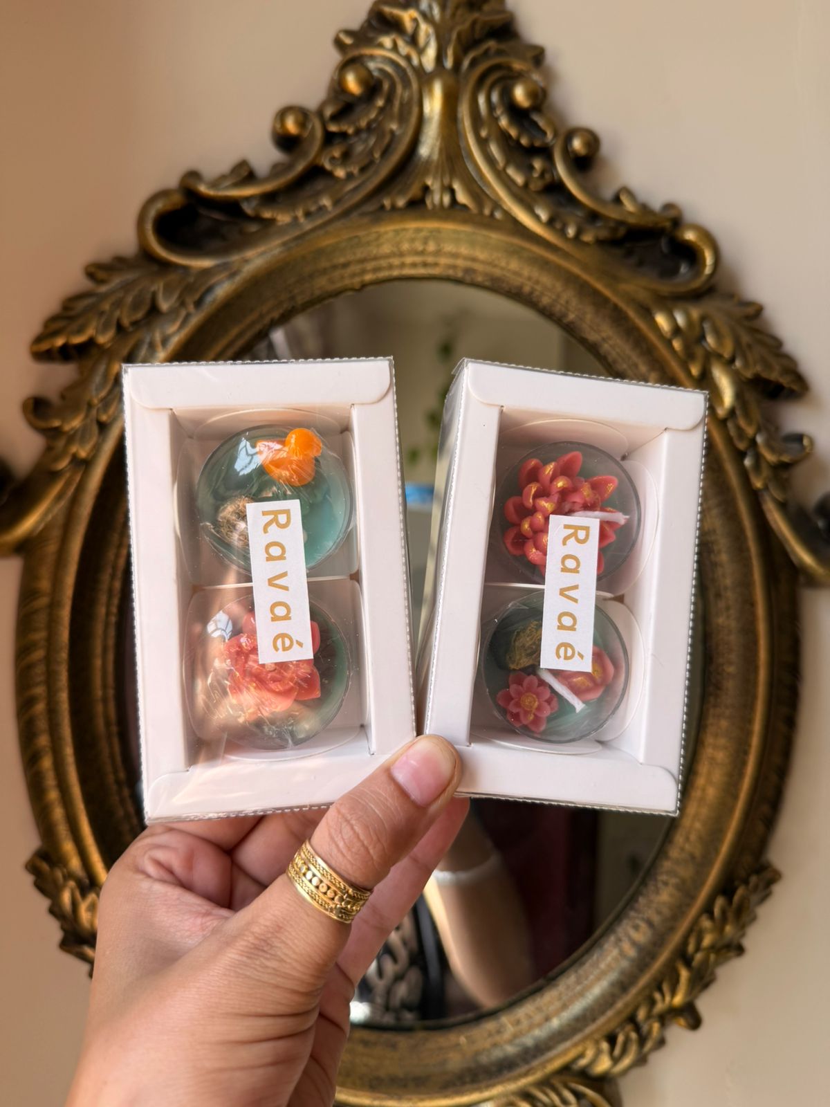Mini Lotus Pond Tealights Set