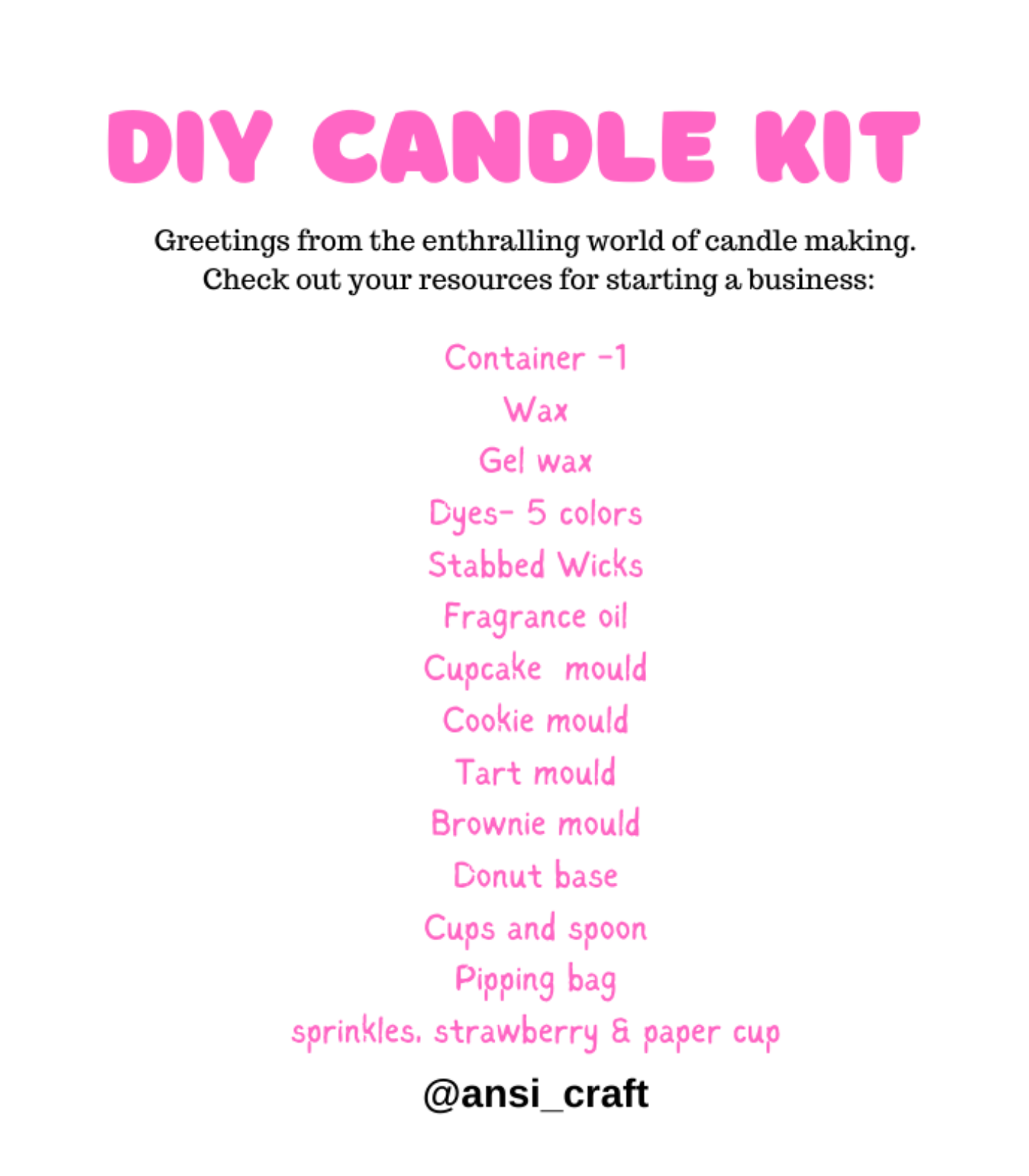Christmas Candle Workshop